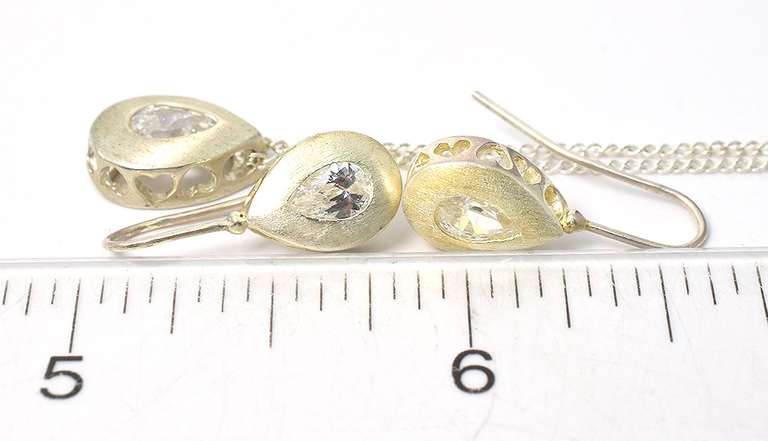 Sterling Silver Necklace and Earrings