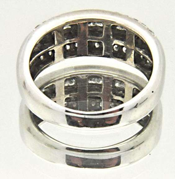 LADIES 14 KT WHITE GOLD DIAMOND BAND BY LEVIAN.