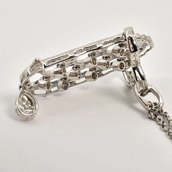 Classy Diamond Pendant Necklace in 14K WG