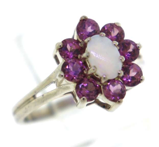 Sterling Silver Opal Ring