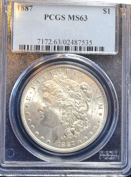 1887 PCGS MS 63 Morgan Dollar