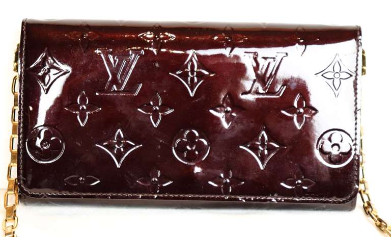 Louis Vuitton Vernis Amarante Chain Wallet