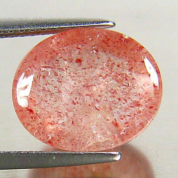 Collectors 7.84ct Strawberry Quartz cabochon