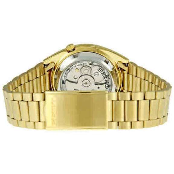 Seiko Automatic Gold Dial Yellow Gold-tone Men's Watch