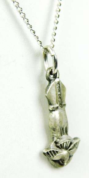 Vintage Creed Sterling Holy Spirit Pendant & Chain