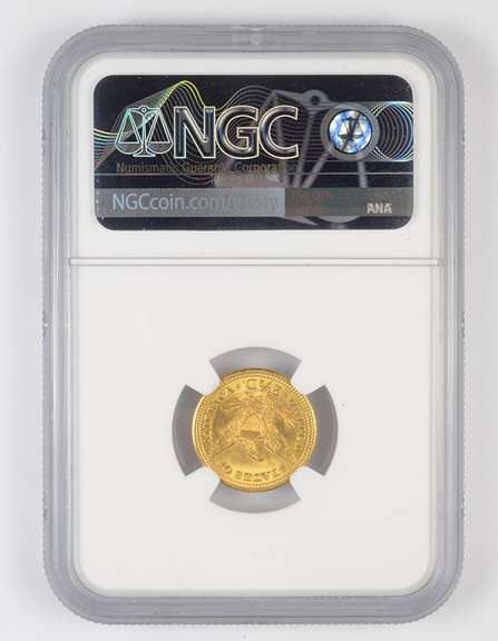 MS66 1907 $2.50 Liberty Head Gold Quarter Eagle - Graded NGC