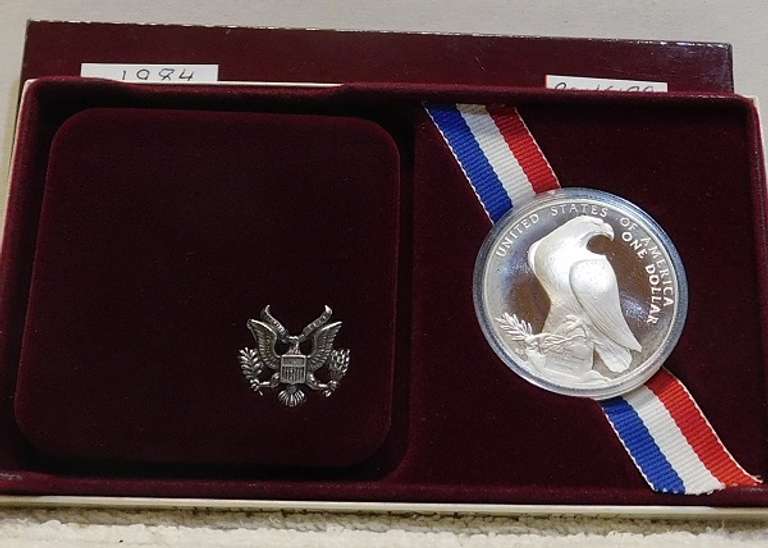 1984 PROOF Olympic Silver Dollar