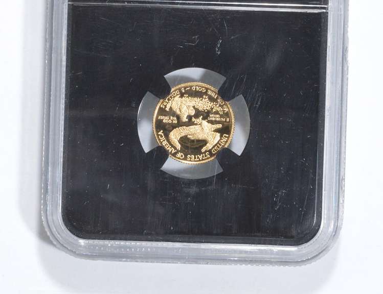 PF70 UCAM 2015-W $5 American Gold Eagle - 1/10 Oz Fine Gold - NGC