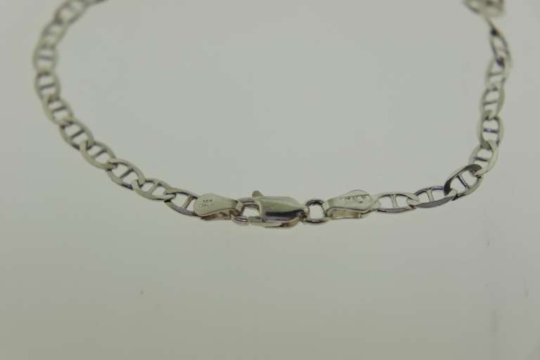 Italian Sterling Silver Nugget Link Chain