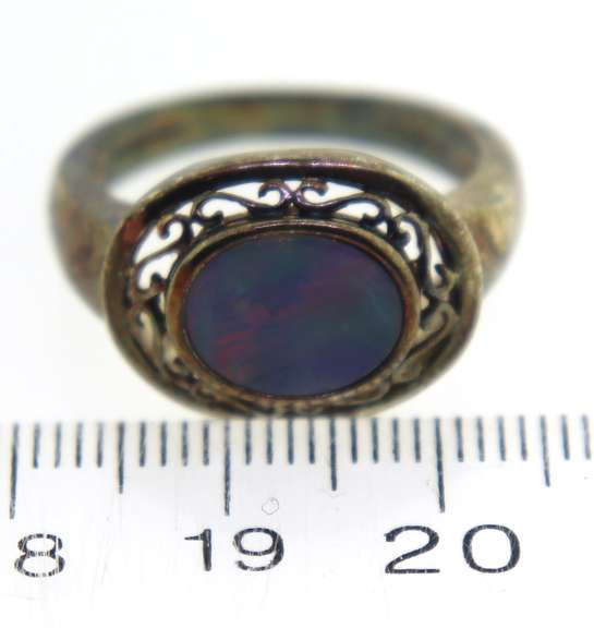 Sterling Silver Opal Ring