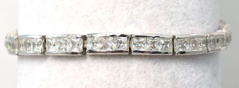 Sterling Silver CZ Tennis Bracelet
