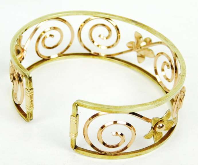 Vintage Krementz Gold-Filled Cuff & Earrings