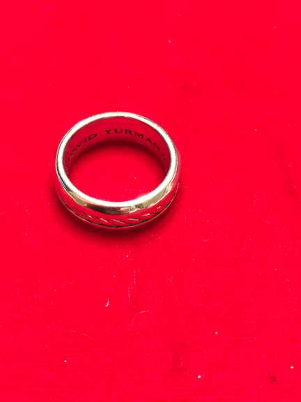 David Yurman Sterling Silver Cable Wedding Band Ring