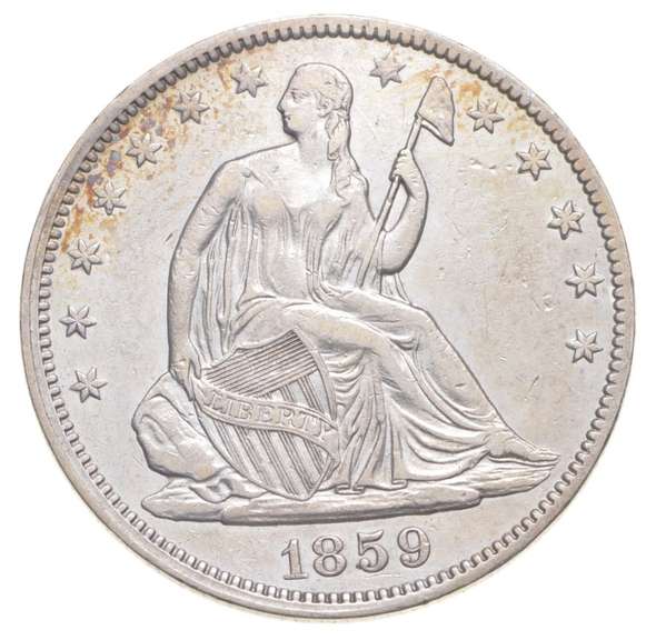 1859 Seated Liberty Half Dollar