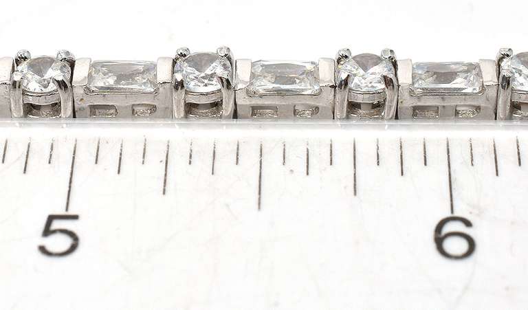 Sterling Silver CZ Bracelet