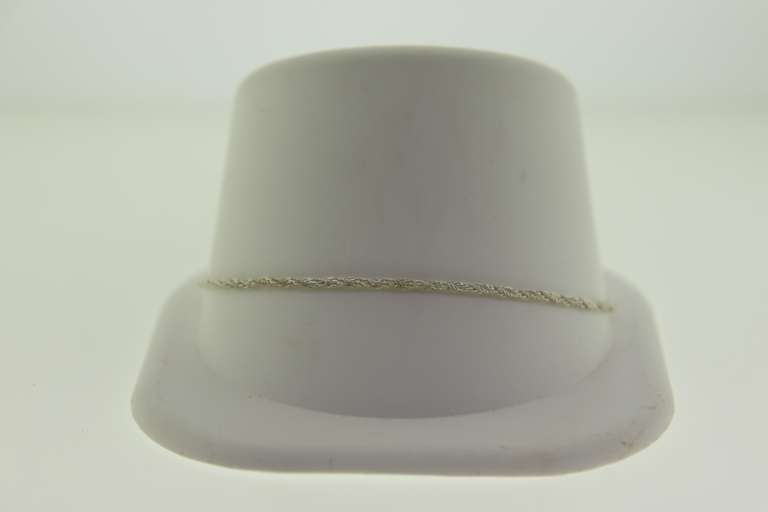 Italian Sterling Silver Rope Chain Bracelet