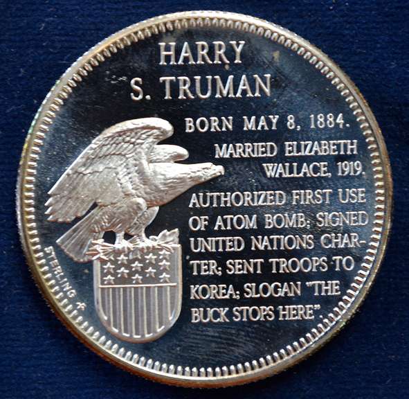 Sterling Silver Harry S Truman Metal