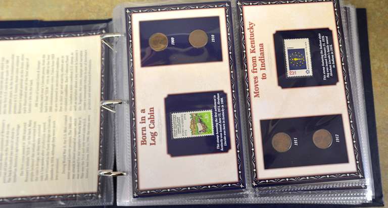PCS Stamps and Coins 100 years of Lincoln Coins and Stamps