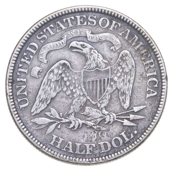 1871 Seated Liberty Half Dollar
