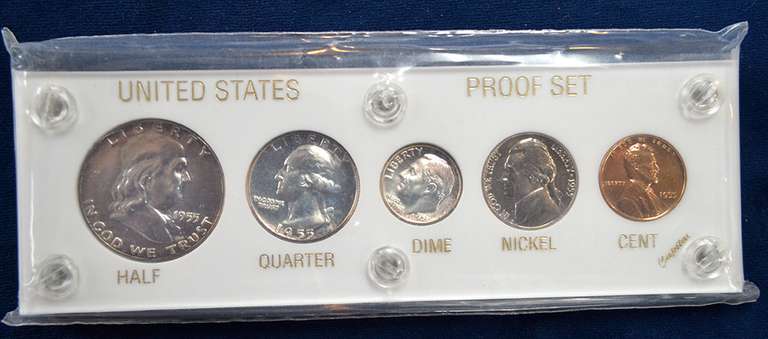 1955 Proof Set in Plastic Holder