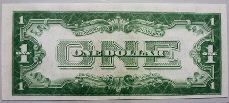 Crisp Exceptional 1928 Funny Back $1 Silver Certificate!