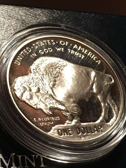 2001 P American Buffalo Proof Silver Coin Commemorative Coin BOX COA