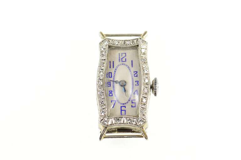 Art Deco Diamond Ornate Abra Watch Co Mvmt. Women's Watch