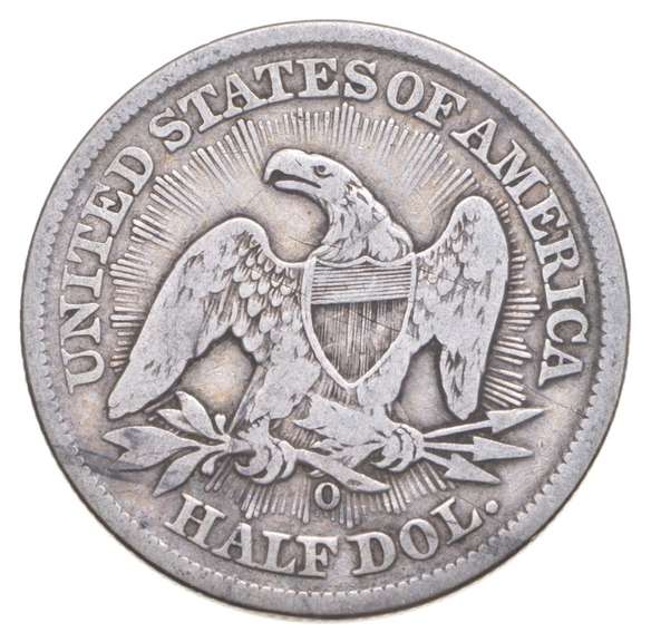 1853-O Seated Liberty Half Dollar