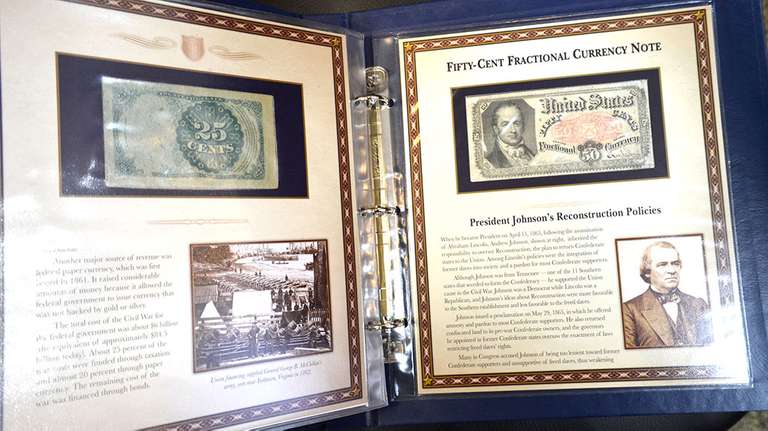 PCS Stamps and Stamps Fractional Currency Album