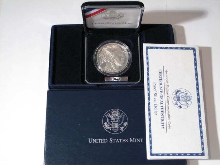 2001 P American Buffalo Proof Silver Coin Commemorative Coin BOX COA