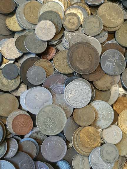 13 Plus Pounds of Mixed Foreign Coins
