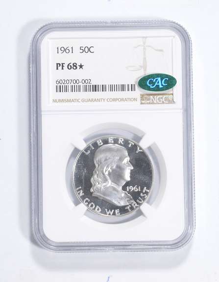 PF68* 1961 Franklin Half Dollar - CAC - Graded NGC