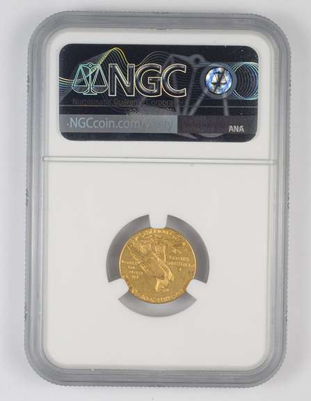 AU58 1913 $2.50 Indian Head Gold Quarter Eagle - Graded NGC
