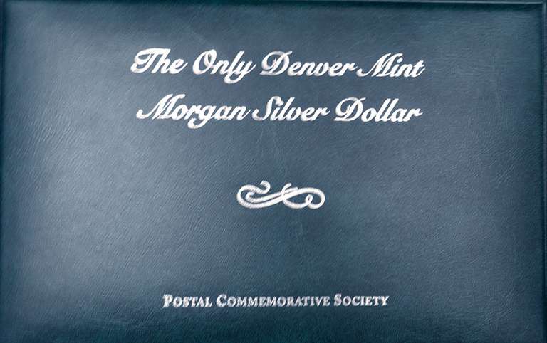 1921 BU Morgan 1921 D in Coin and Stamp Holder