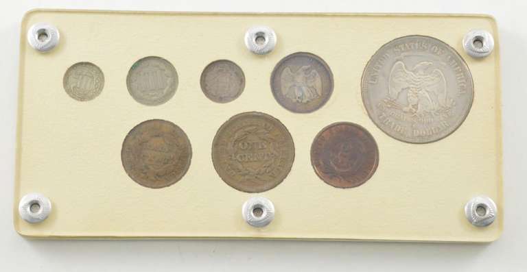 1829-1874 8 Coin Set - Slabbed
