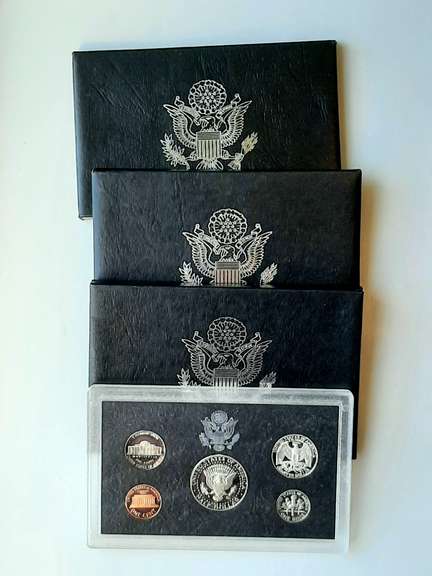 1992 S 1993 S 1994 S US Silver Proof Sets