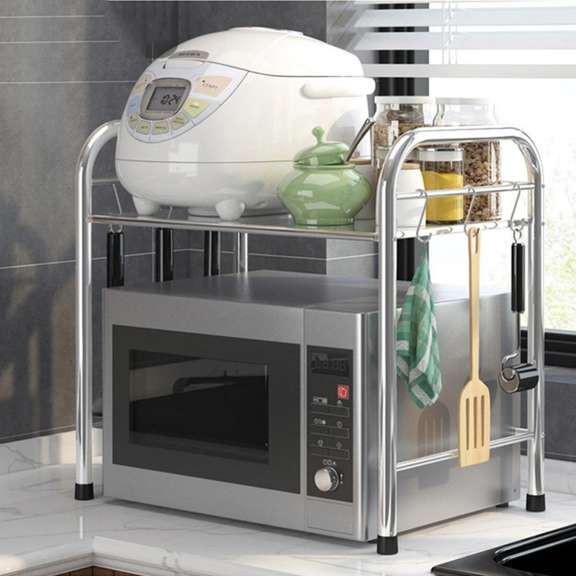 Microwave Oven Steel Rack Shelf Stand