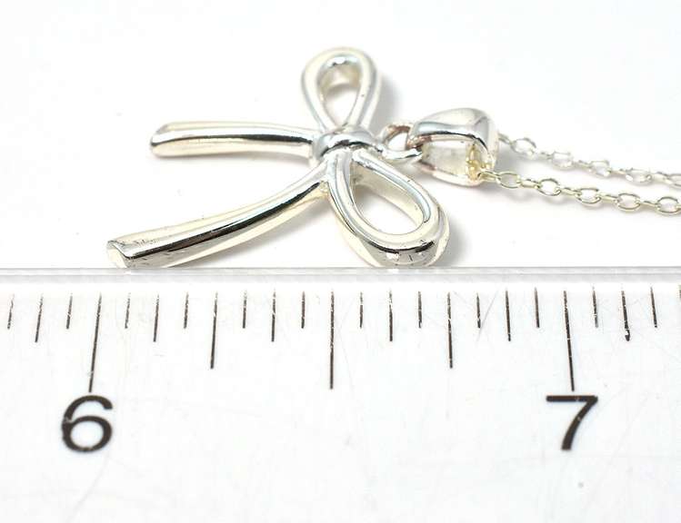 Sterling Silver Ribbon Necklace