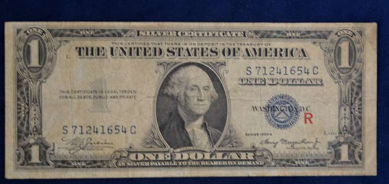Series 1935 A Silver Certificate Experimental R Note