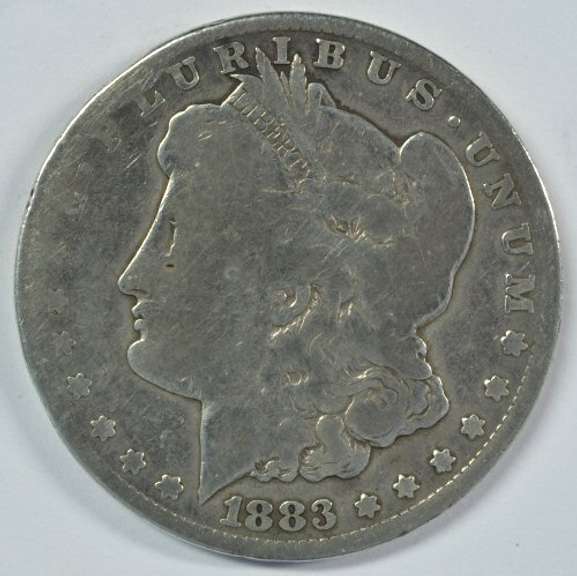Key date 1883-CC Morgan Silver Dollar in circ