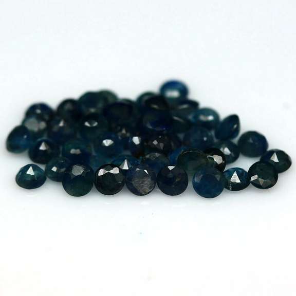 Heated only! 7.39ct Royal blue Sapphire set from Madagascar