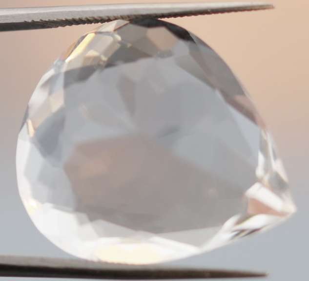 Gem grade 19.66ct pear cut Quartz