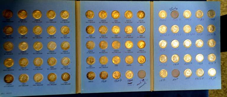 Vintage Estate Book Of Roosevelt Dime 1946