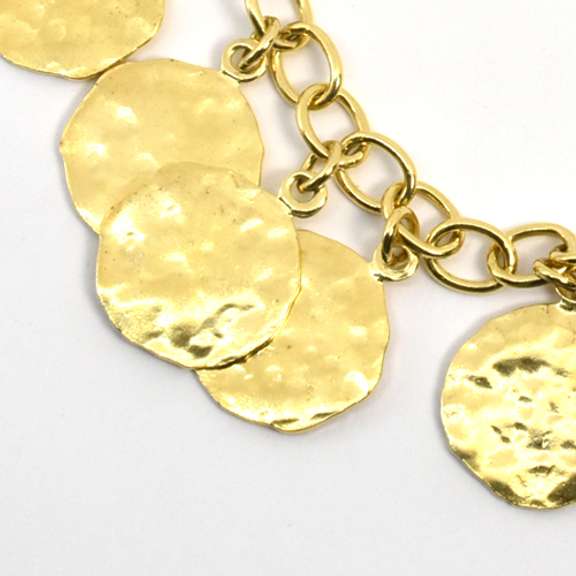 Charming Bracelet in Gilt Sterling Silver