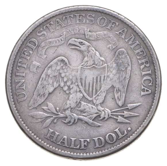 1867-S Seated Liberty Half Dollar