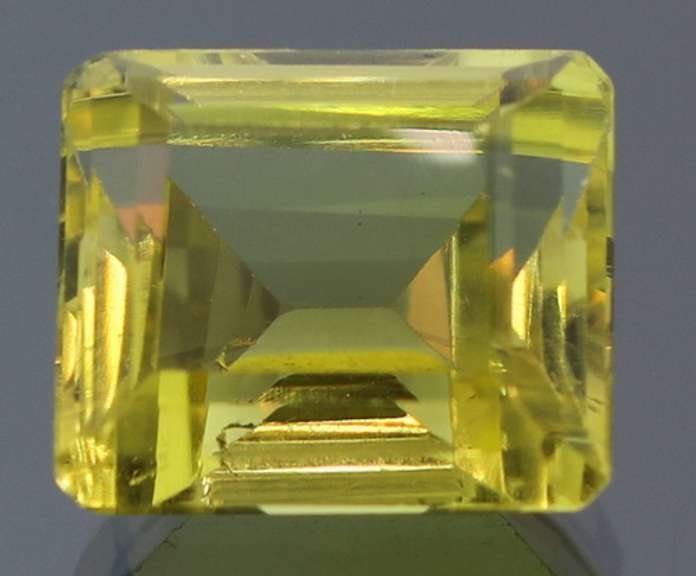 Huge 13.26ct emerald cut lemon Citrine