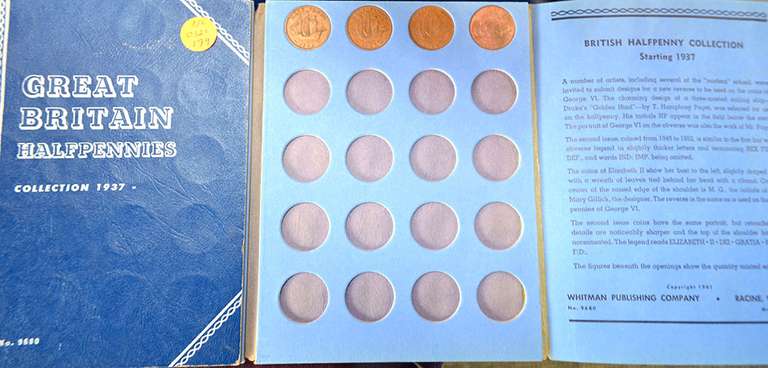 Great Britain Half Penny Book