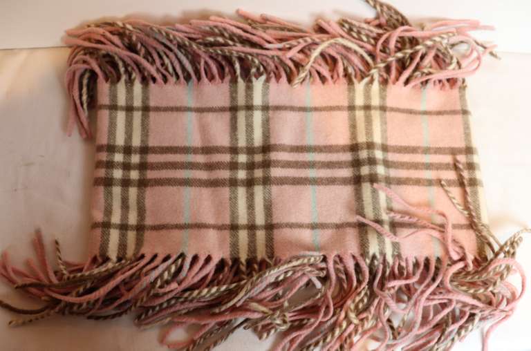 Burberry Pink Cashmere Scarf