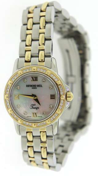 Raymond Wiel Tango Mop Dial Bezel Watch