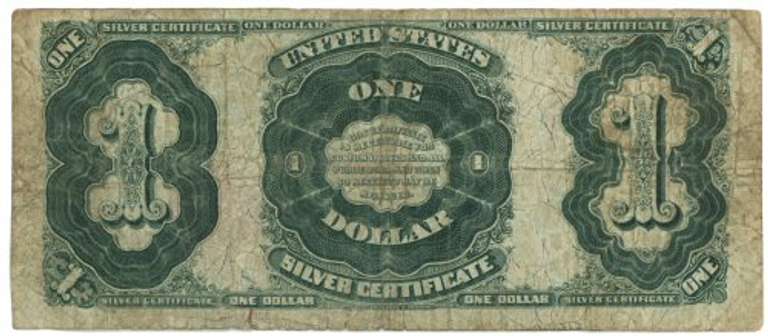 Scarce 1891 Series $1 Silver Certificate 'Martha' note